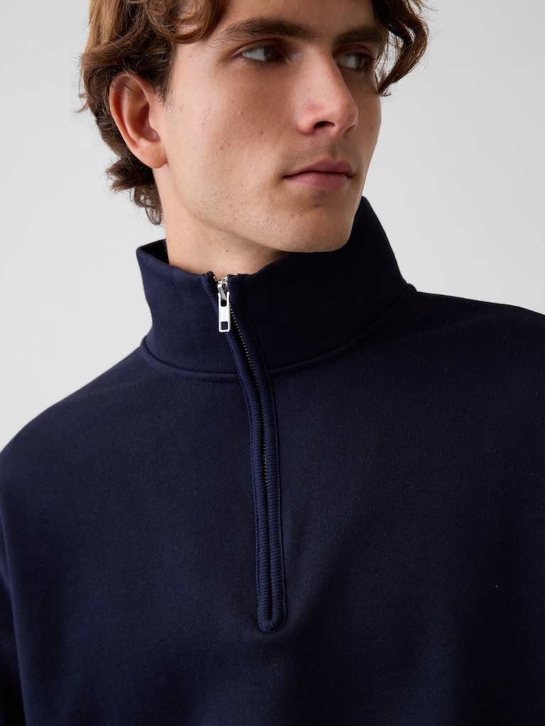 Heavyweight Oversized Quarter-Zip Pullover