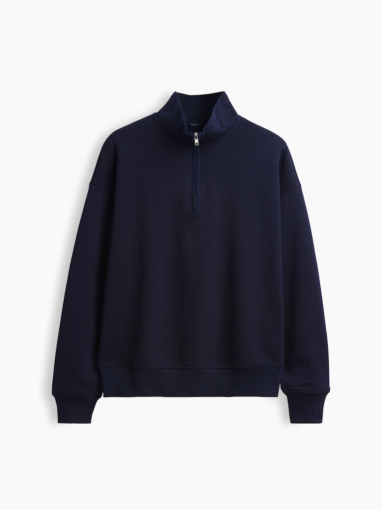 Heavyweight Oversized Quarter-Zip Pullover