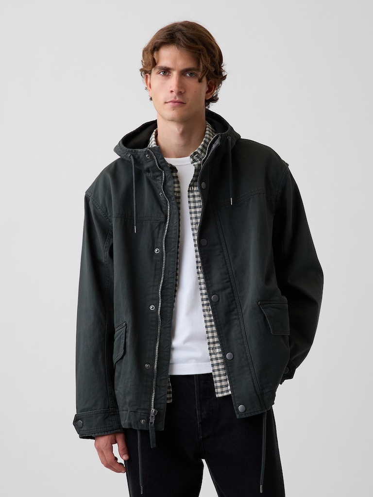 Veste utilitaire surdimensionnée