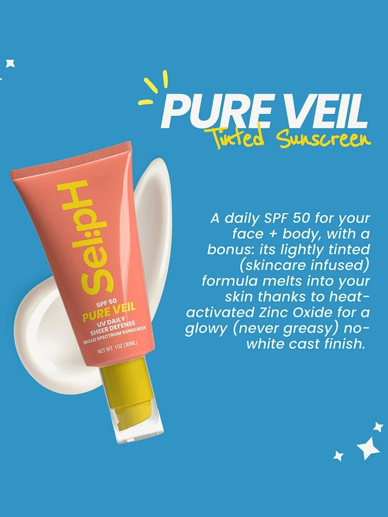 Selph Pure Veil Spf 50 Sheer Tinted Sunscreen
