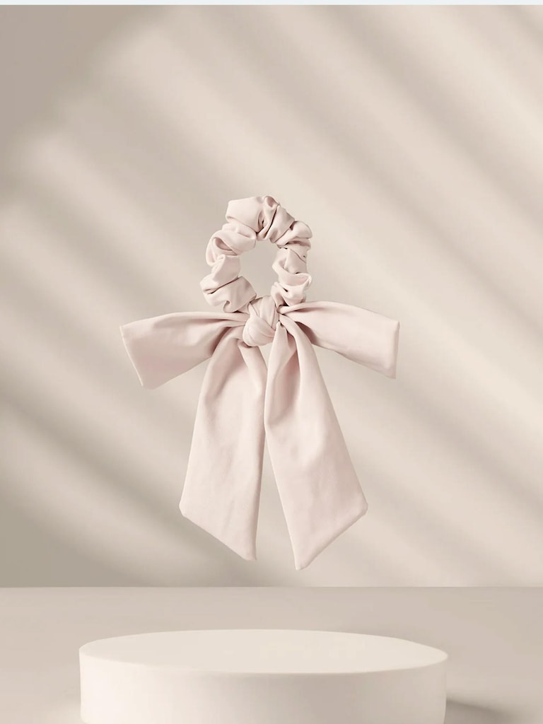 The Hair Edit Goddess Ribbon Bow Scrunchie