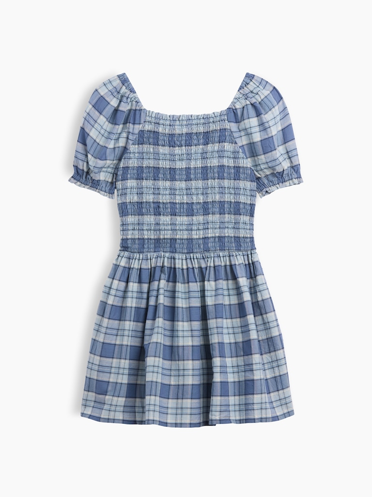 Kids Smocked Puff Sleeve Dress
