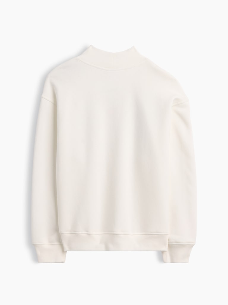 Kids Oversized Mockneck Logo Sweatshirt