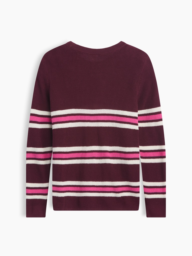 Kids Relaxed Stripe Crewneck Sweater