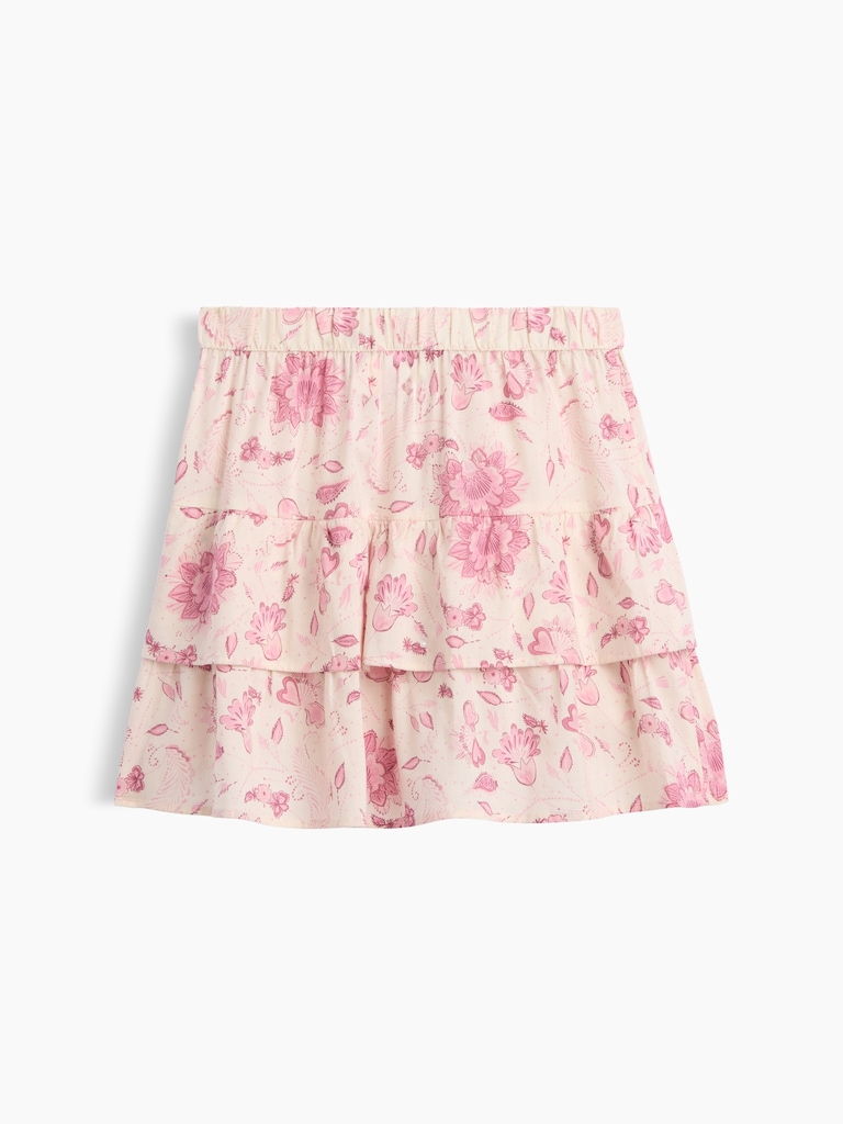 Kids Pull-On Tiered Skirt