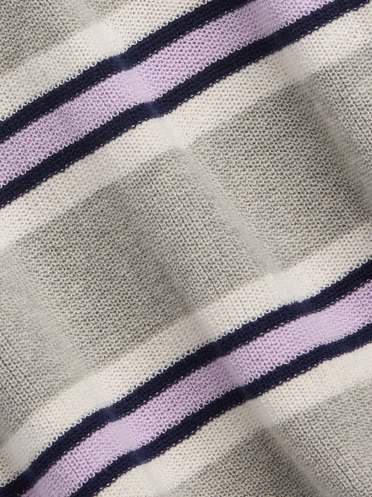 Kids Relaxed Stripe Crewneck Sweater