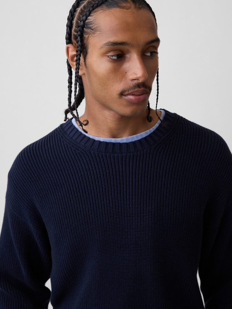 Relaxed Shaker Sweater