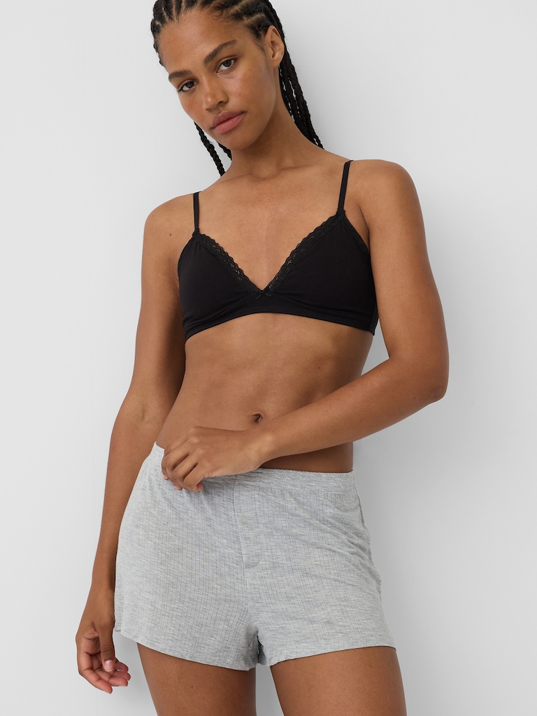 SoftMade Modal Rib PJ Shorts