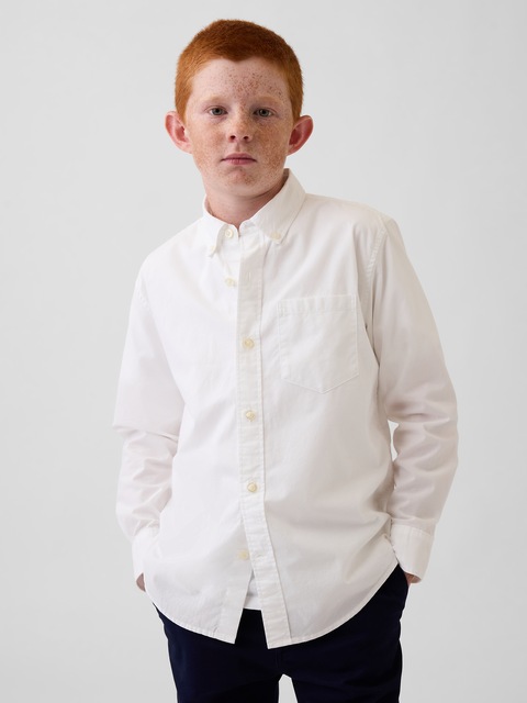 Kids Poplin Uniform Shirt