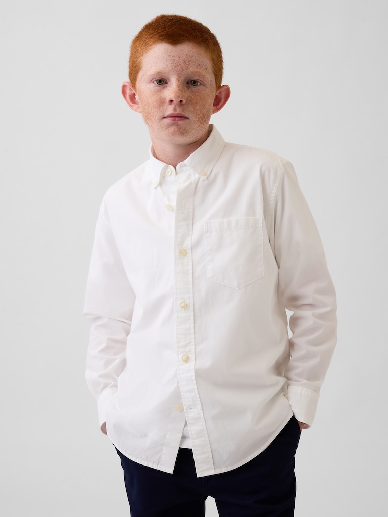 Kids Poplin Uniform Shirt