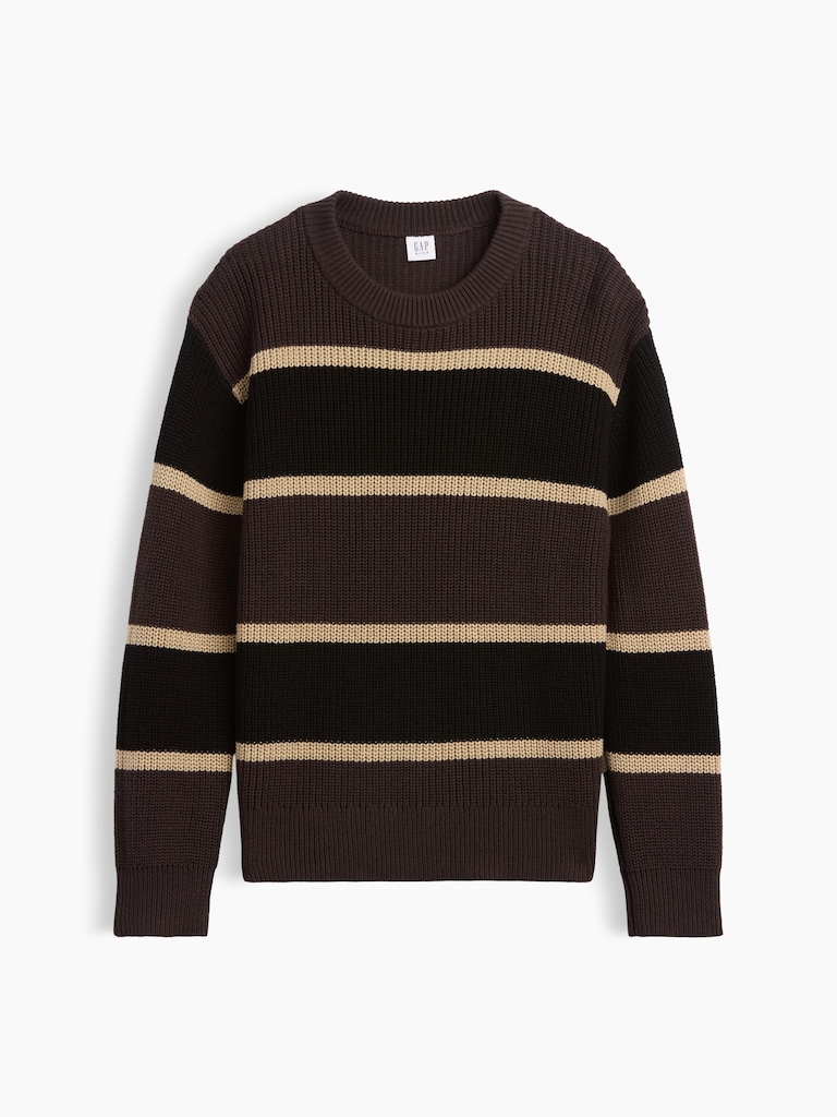 100% Cotton Relaxed Shaker Sweater