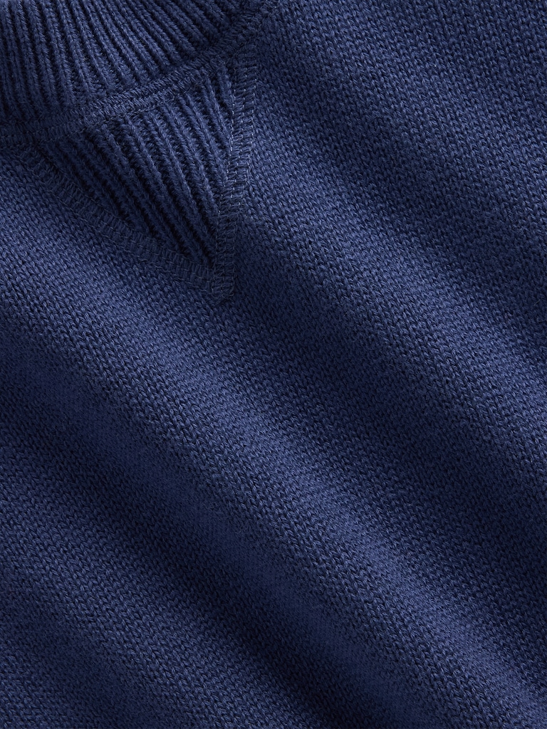 100% Cotton Relaxed Shaker Sweater