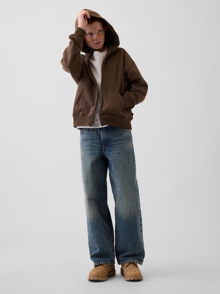 Kids VintageSoft Relaxed Zip Hoodie