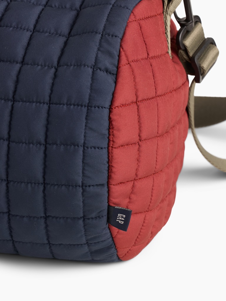 Kids Quilted Colorblock Duffel Bag
