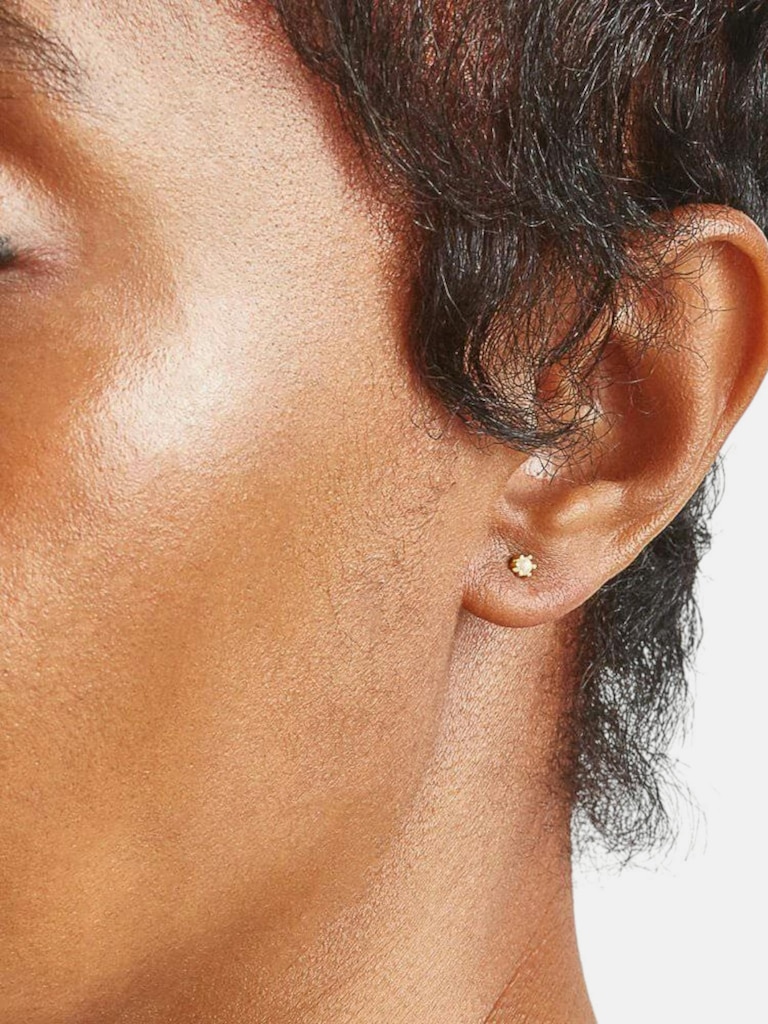 Admiral Row Tiny Pearl Gold Studs