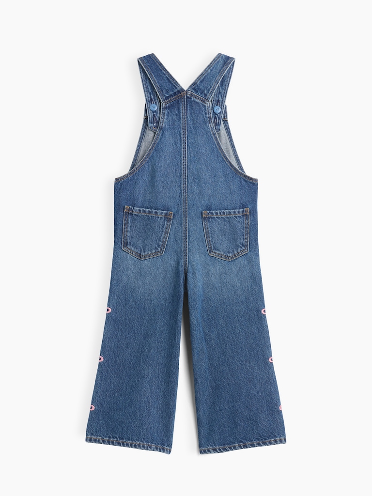 babyGap Embroidered Denim Overalls