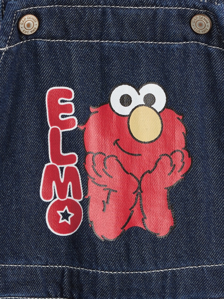 babyGap Sesame Street Relaxed Denim Overalls