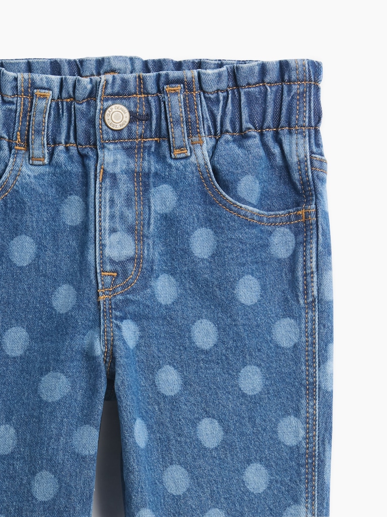 babyGap Print Paperbag Mom Jeans