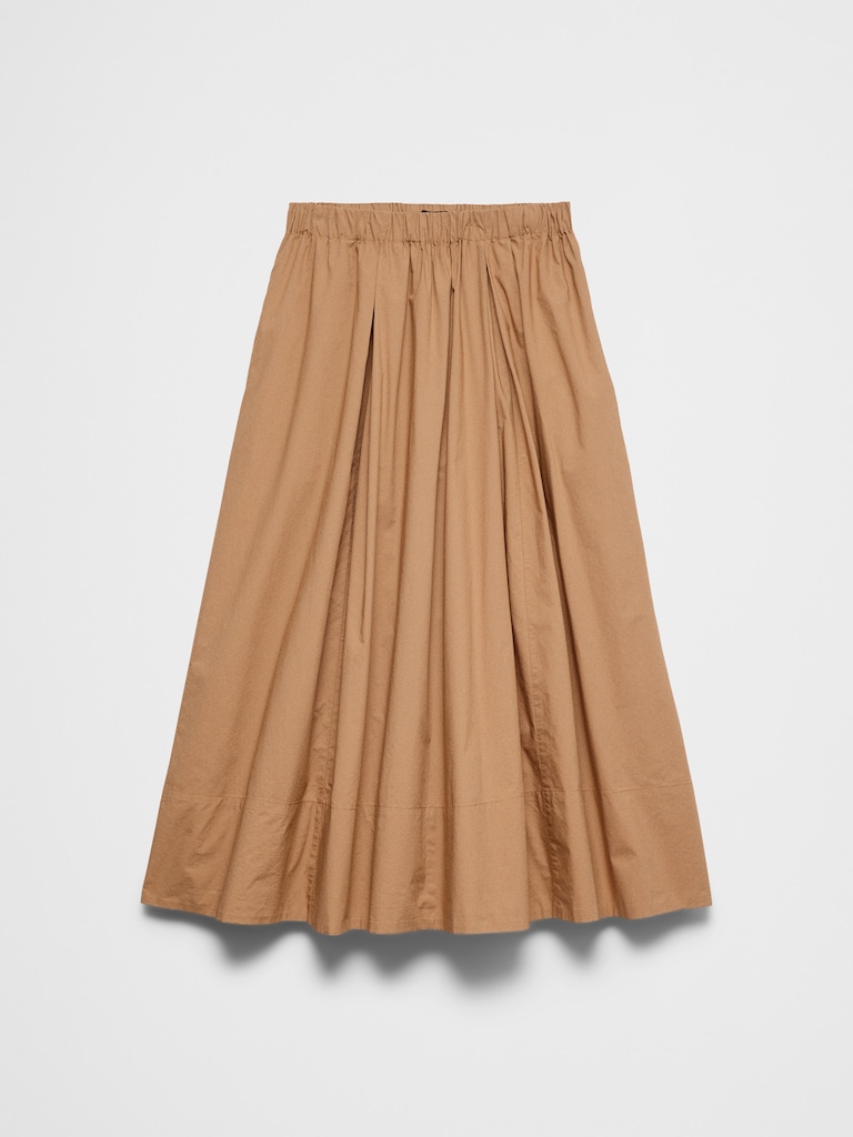 Poplin Maxi Skirt