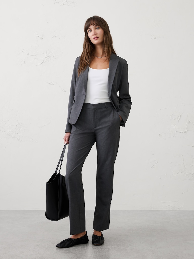 Wide-Leg High-Rise Sculpted Trouser