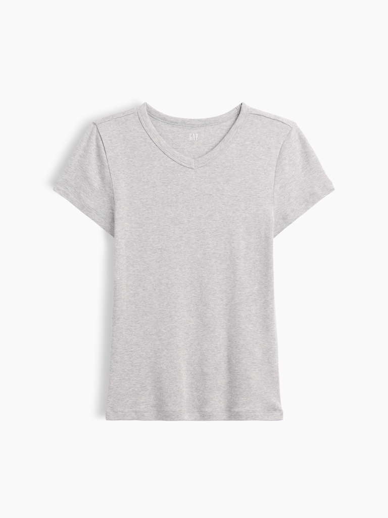 Modern Ribbed High-Neck T-Shirt