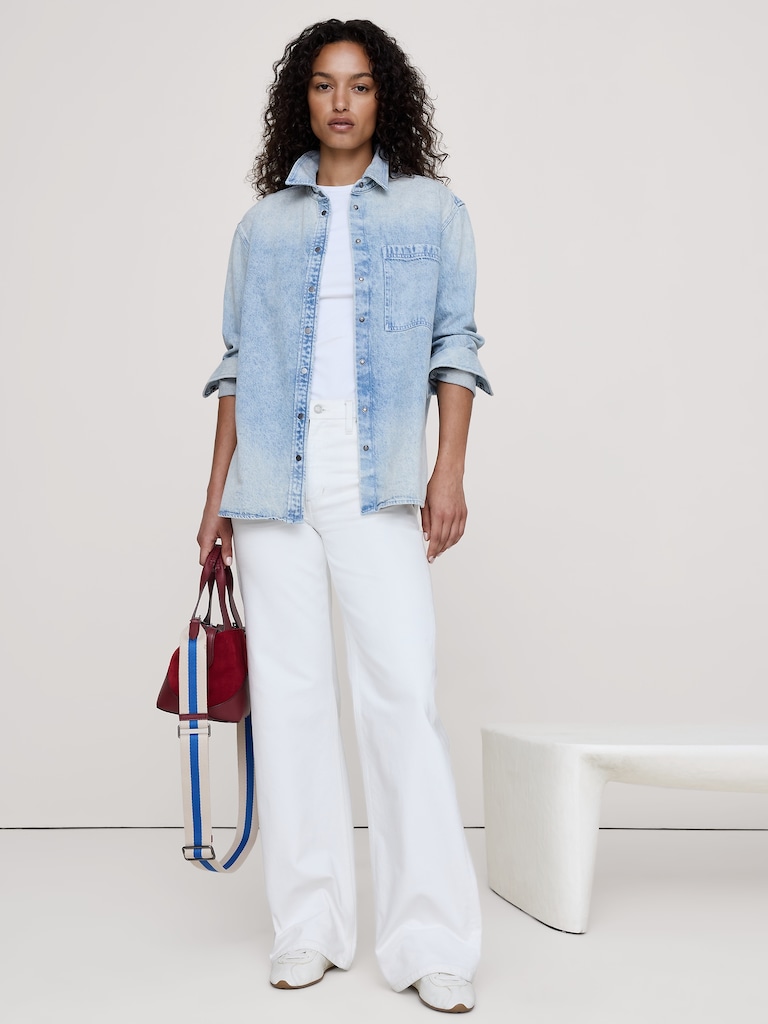 The Oversized Denim Shirt