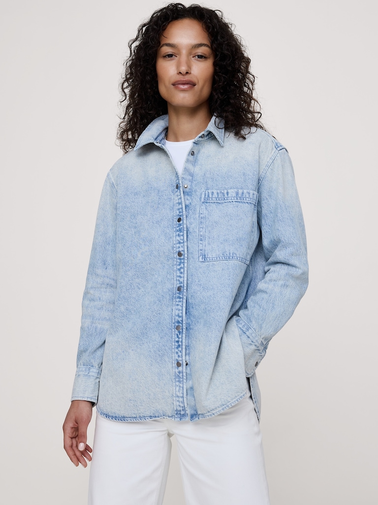 The Oversized Denim Shirt