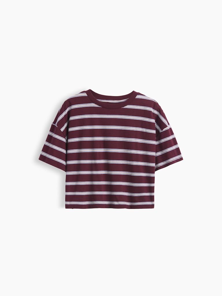 Kids Oversized Boxy Stripe T-Shirt