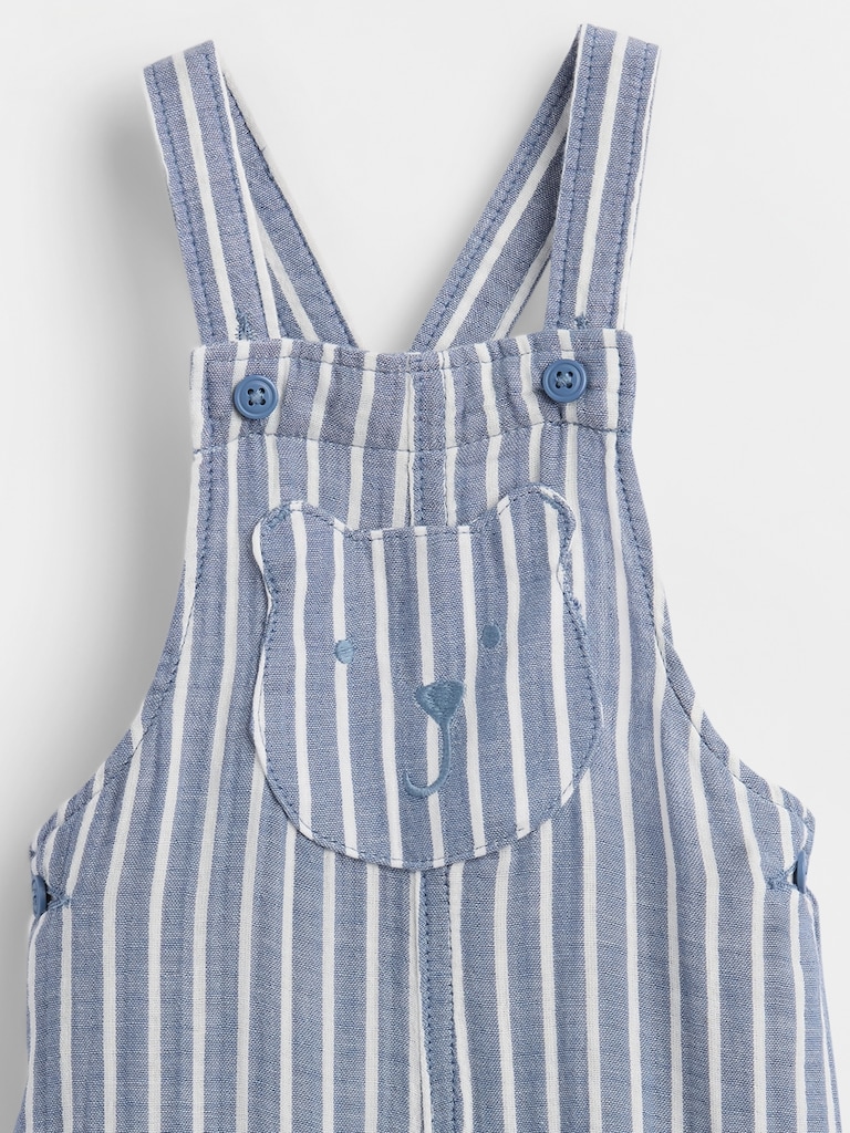 Baby Cotton-Gauze Brannan Bear Overalls
