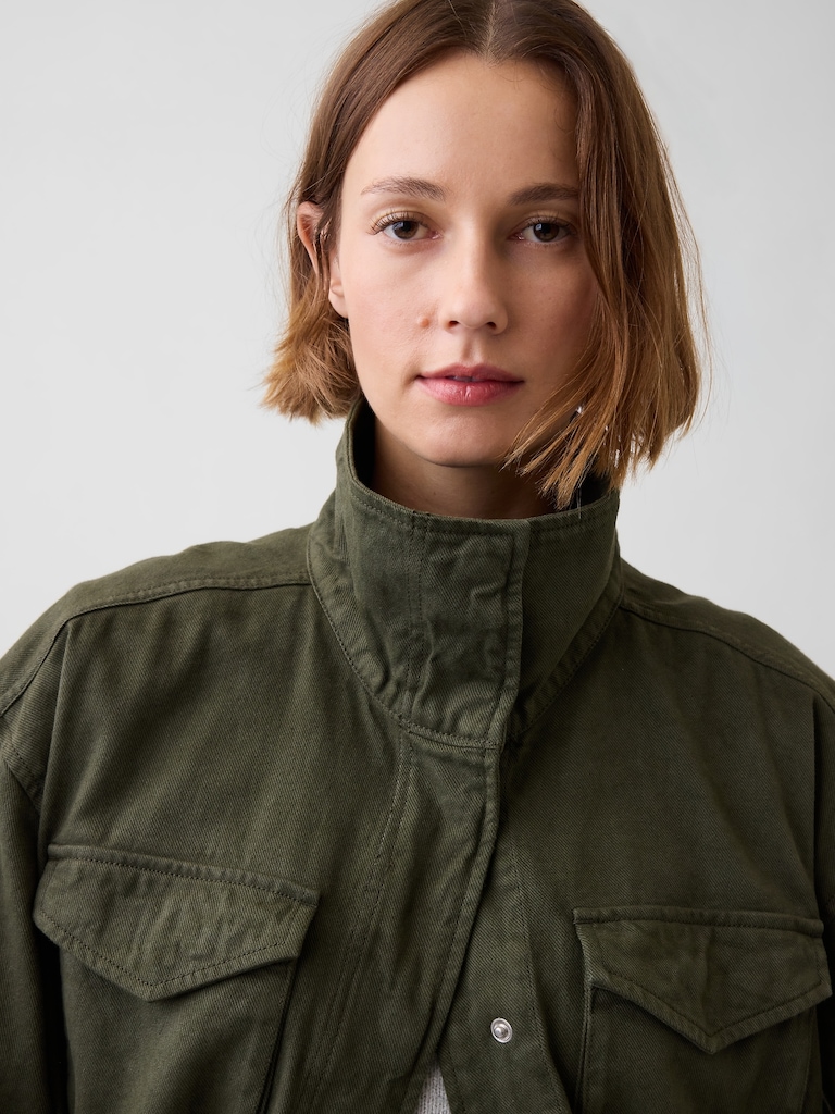 Oversized Utility Swing Jacket