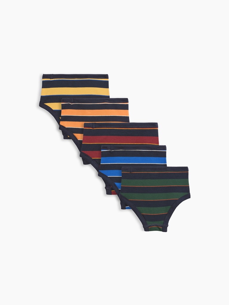 Toddler Organic Stretch Cotton Stripe Briefs (5-Pack)