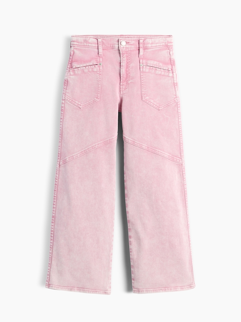 Kids Low Rise Stride Wide-Leg Jeans
