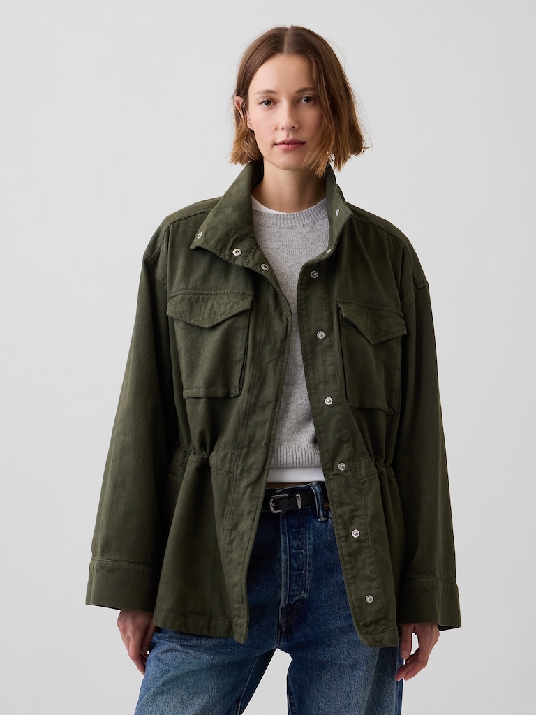 Oversized Utility Swing Jacket