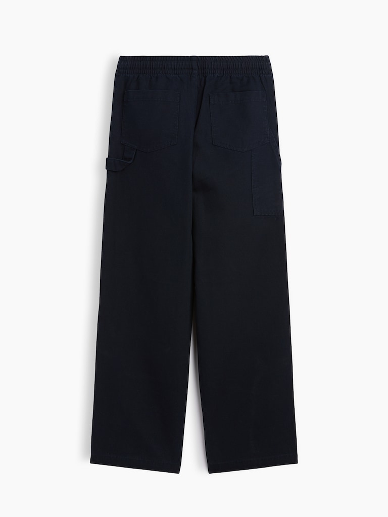 Kids Relaxed Pull-On Canvas Carpenter Pants