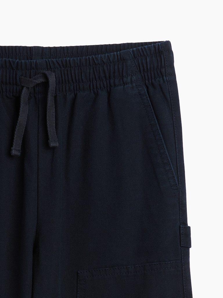 Kids Relaxed Pull-On Canvas Carpenter Pants