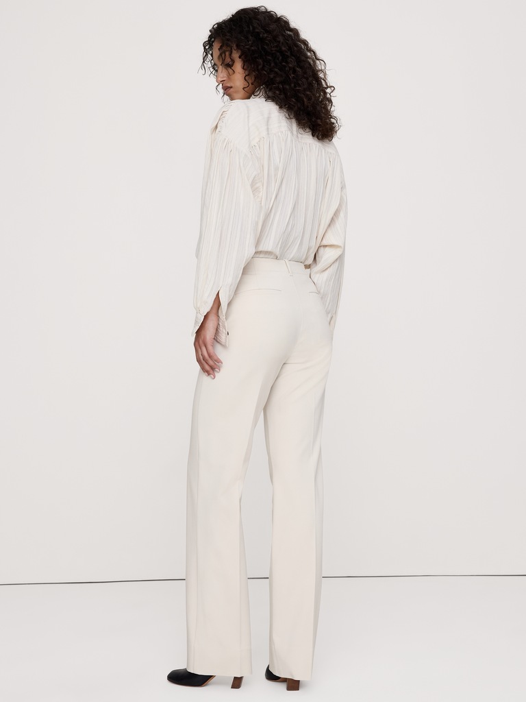 Ultra High-Rise Modern Straight City Stretch Pant