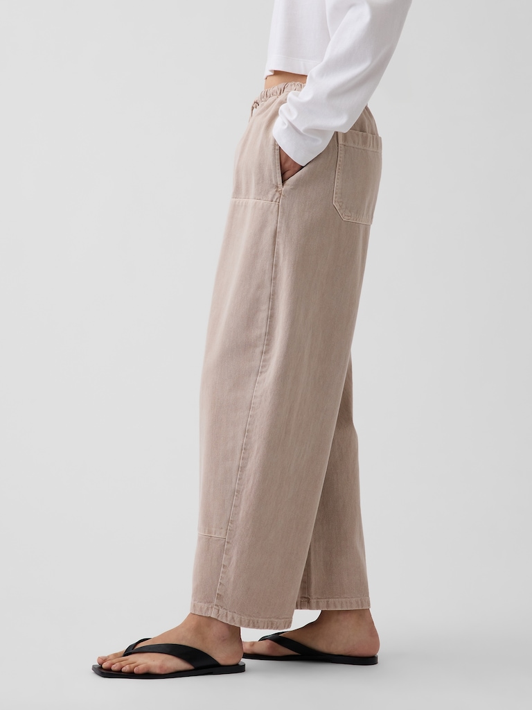 Easy Double-Knee Barrel Pants
