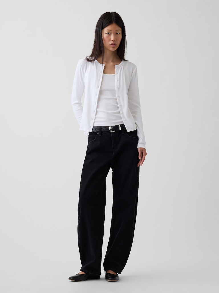 Modern Crewneck Cardigan