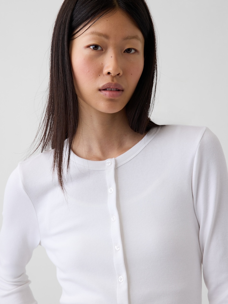 Modern Crewneck Cardigan