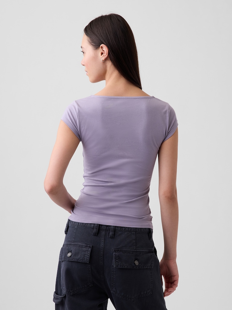 CloseKnit Jersey V-Neck T-Shirt