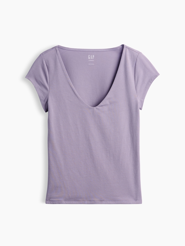 CloseKnit Jersey V-Neck T-Shirt
