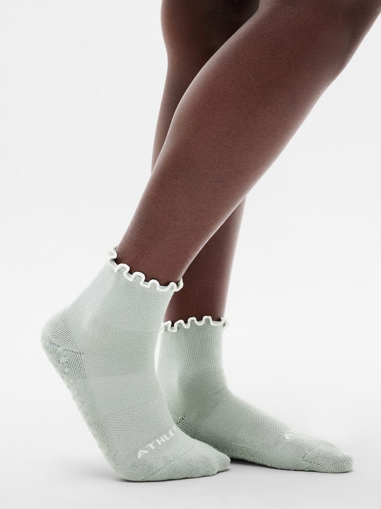 Ruffle Grip Sock