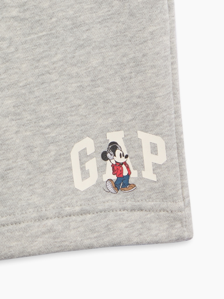 GapKids × Disney Mickey Mouse Relaxed Pull-On Logo Shorts