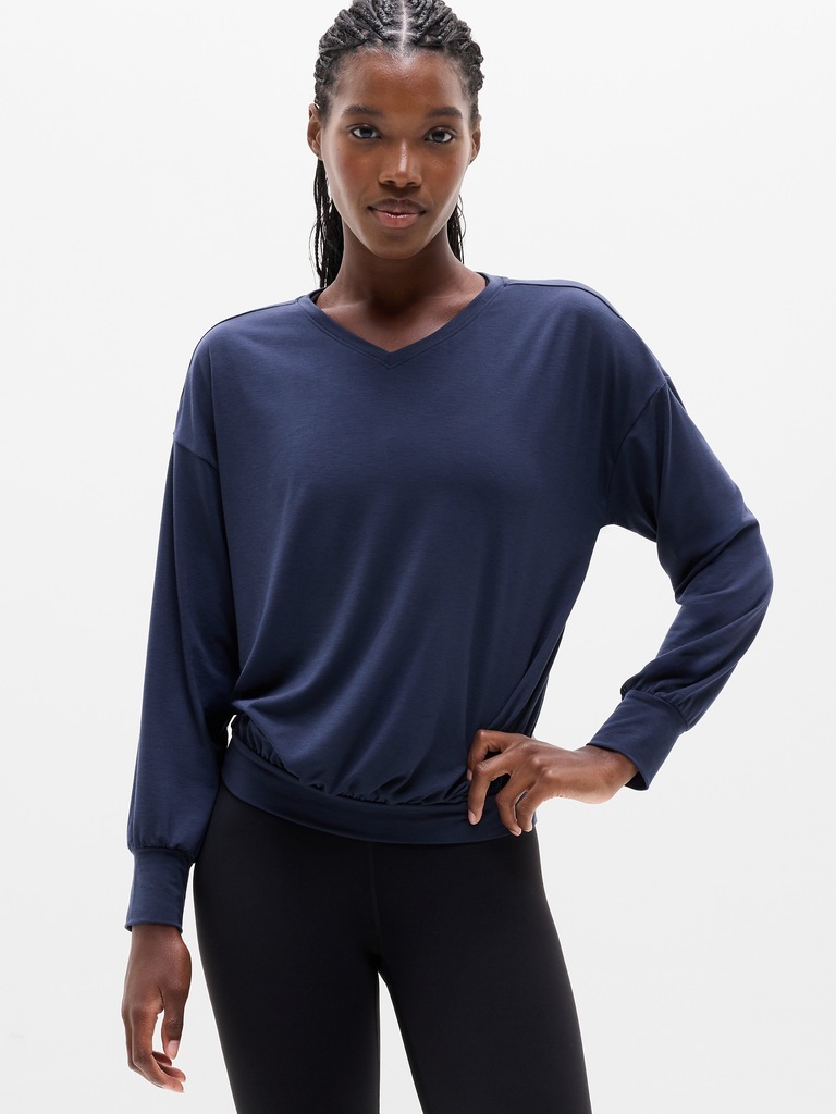 Move With Ease V-Neck Top