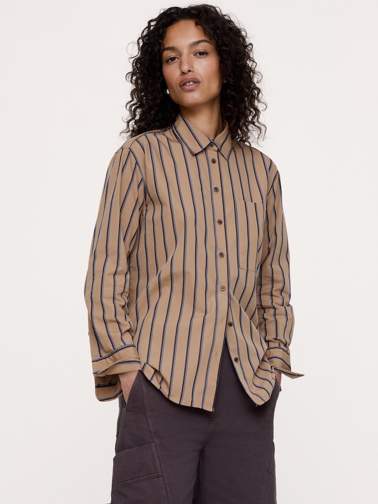 The Oversized Shirt in Cotton Poplin