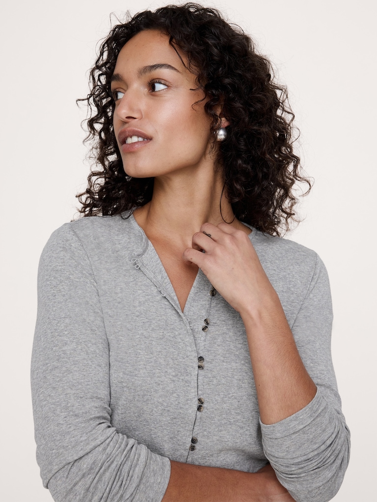 Airy Cotton Cardigan T-Shirt