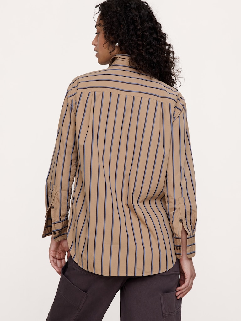 The Oversized Shirt in Cotton Poplin