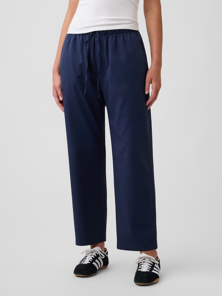 Mid Rise Easy Twill Pants