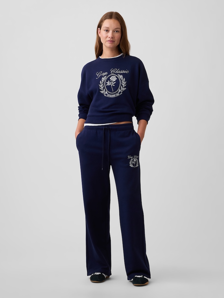 Relaxed Wedge Crewneck Sweatshirt