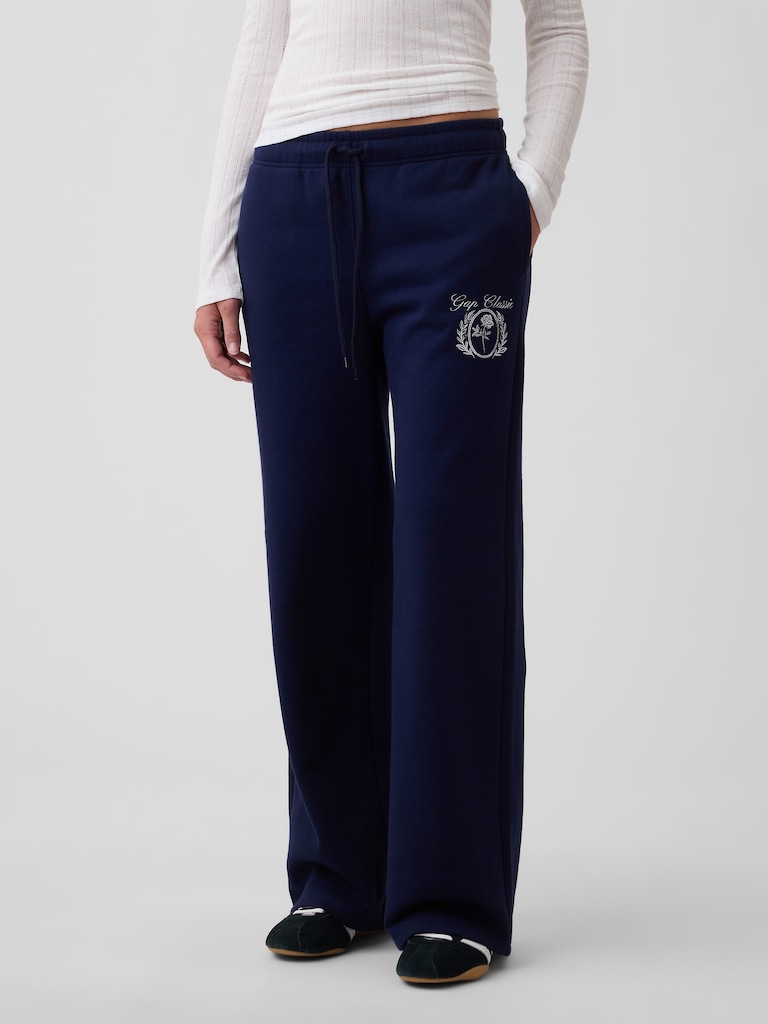 Relaxed Gap Graphic Straight-Leg Sweatpants
